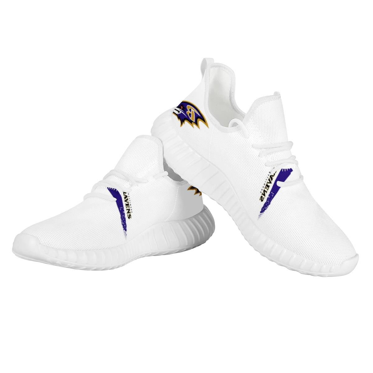 Women's Baltimore Ravens Mesh Knit Sneakers/Shoes 011
